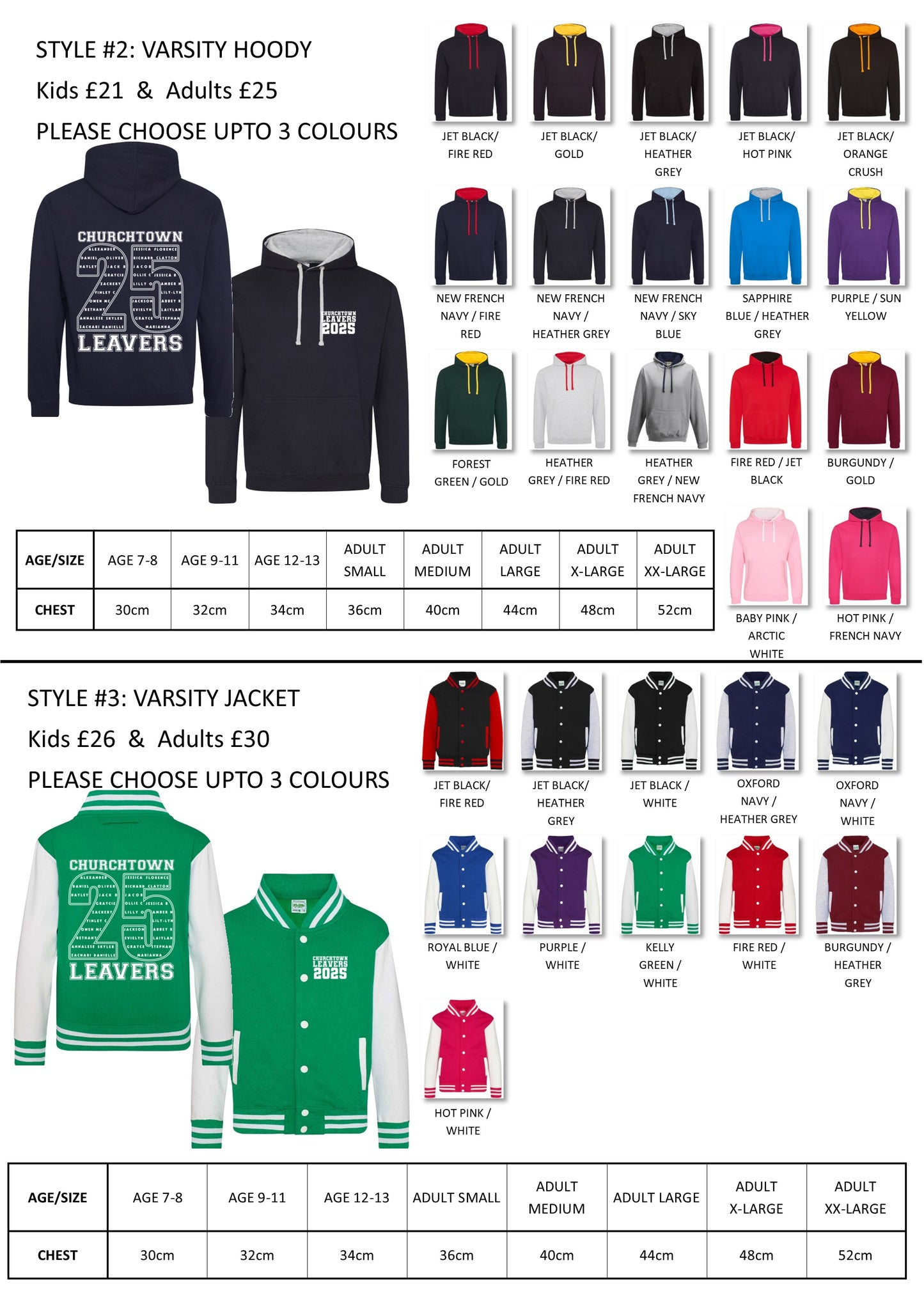2025 LEAVERS HOODY INFO PACK & DEPOSIT