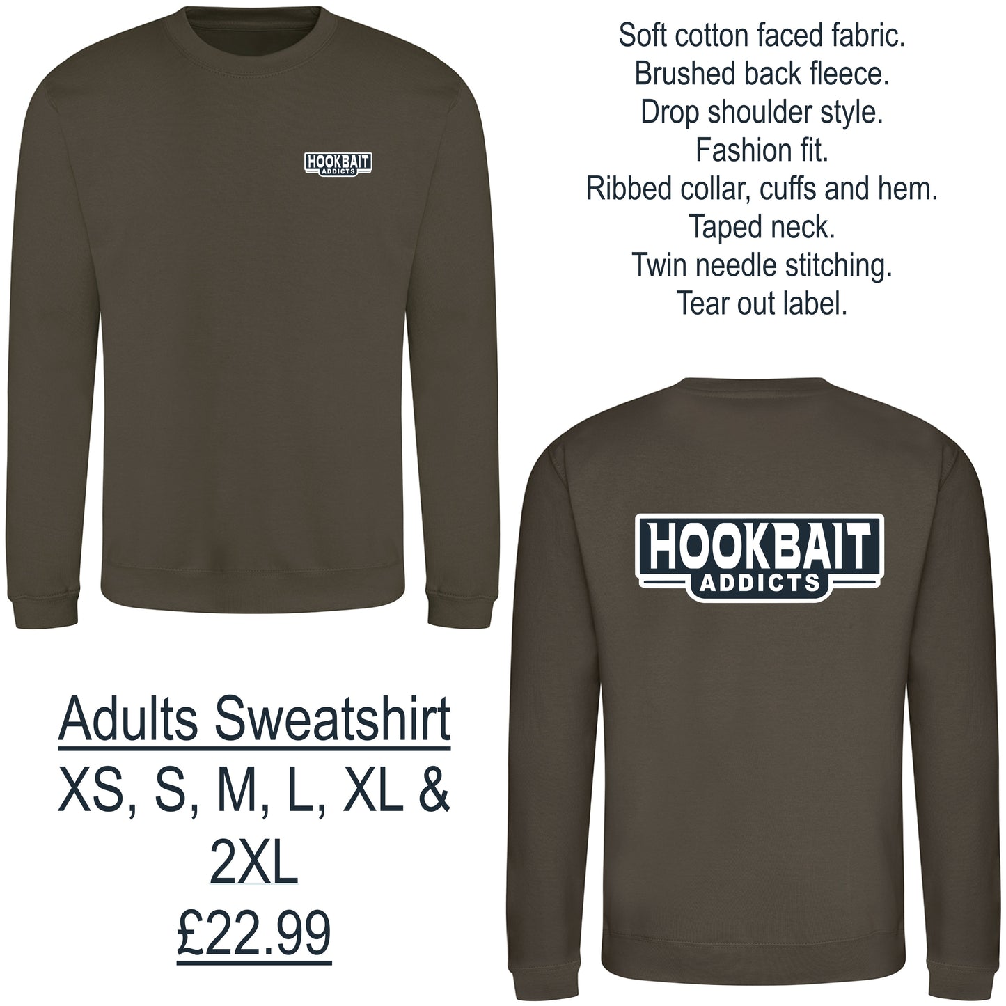 Hookbait Addicts: Adult Sweatshirt