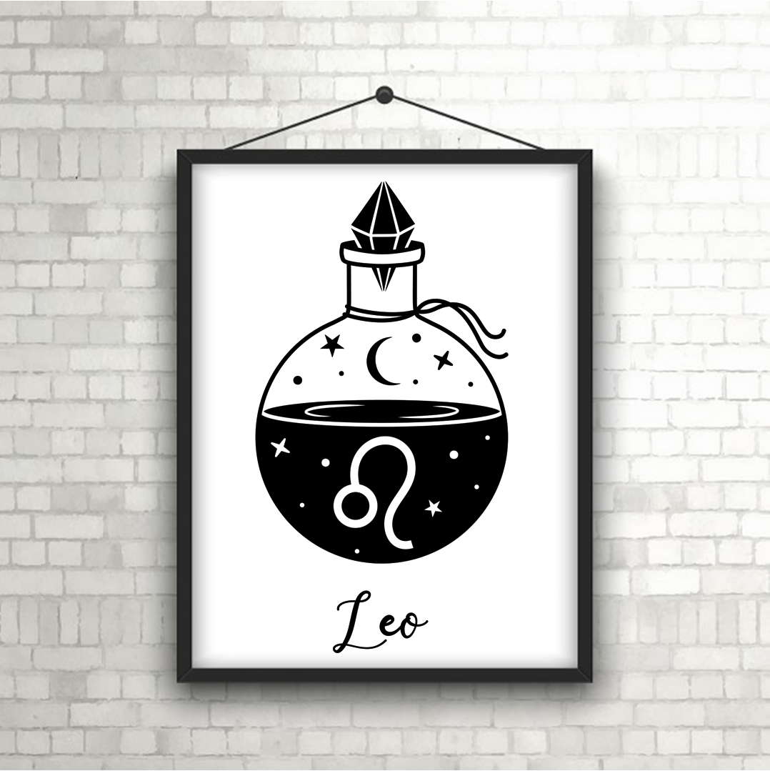 Zodiac Sign Wall Art Print | Star Sign Poster