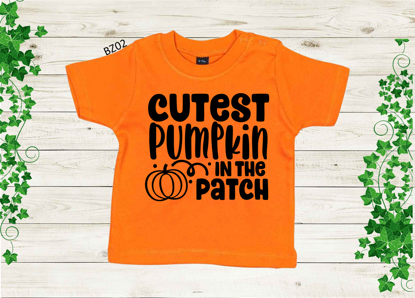 "Cutest Pumpkin in the patch" Baby Vest or Tee