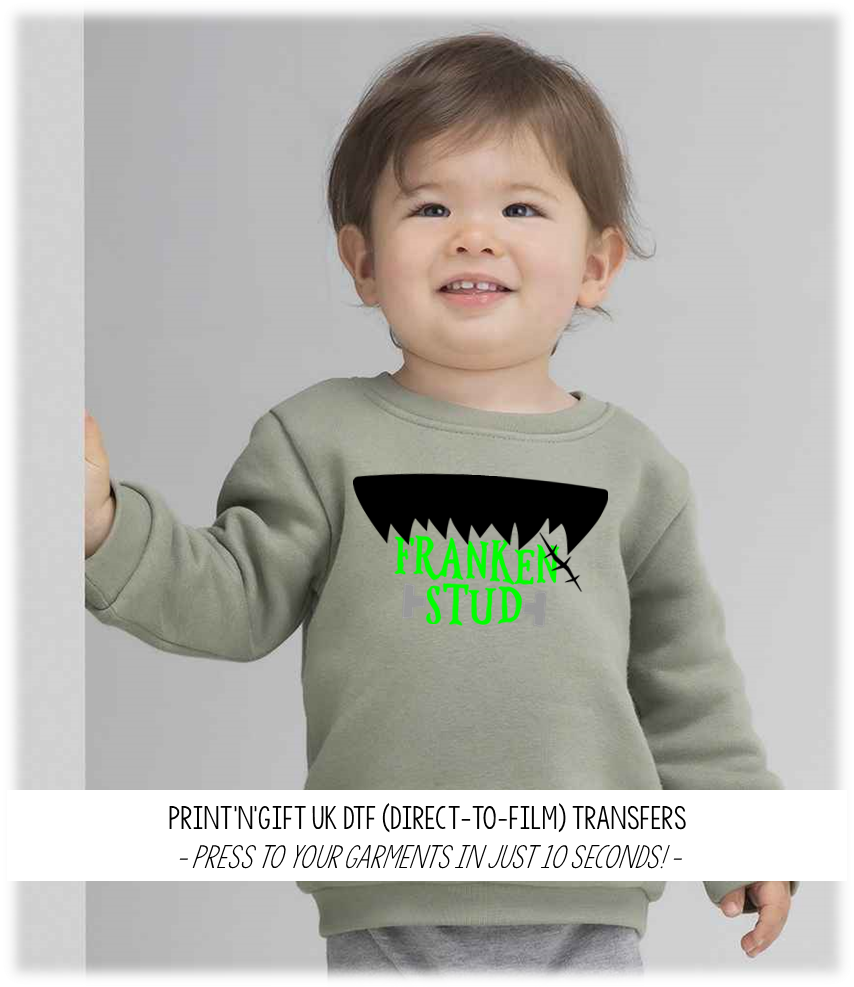 Franken Stud Halloween DTF Transfer