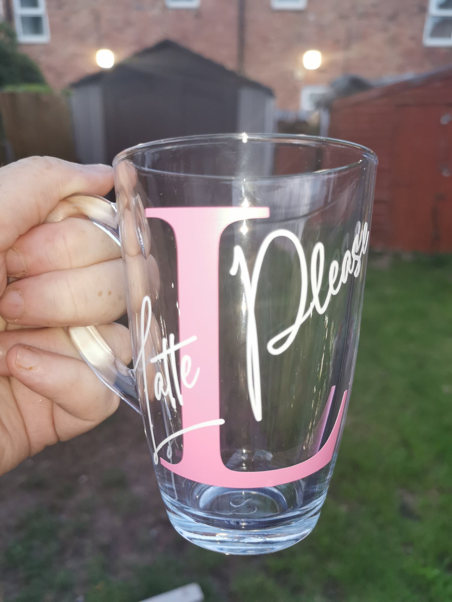 Custom "Initial & Name" Glass Mug