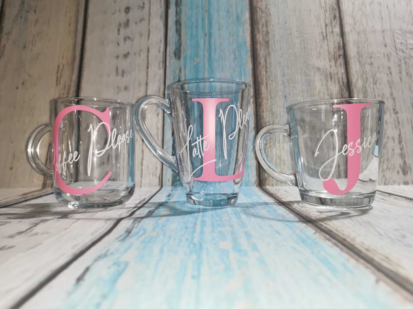 Custom "Initial & Name" Glass Mug