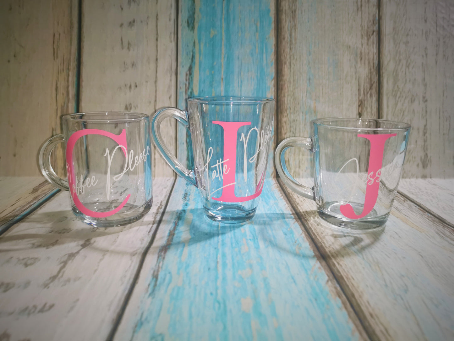 Custom "Initial & Name" Glass Mug