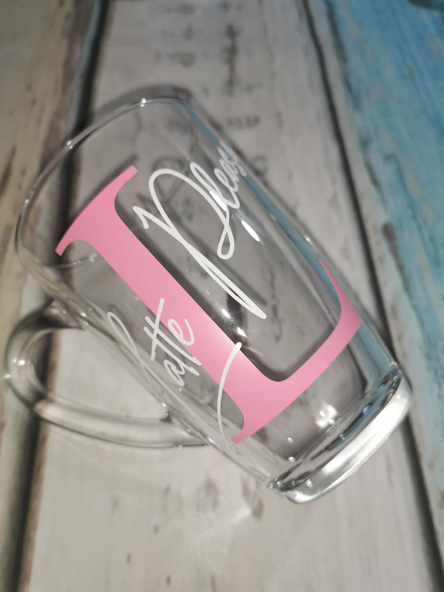 Custom "Initial & Name" Glass Mug
