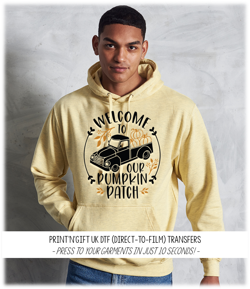 Welcome to our Pumpkin Patch DTF Transfer