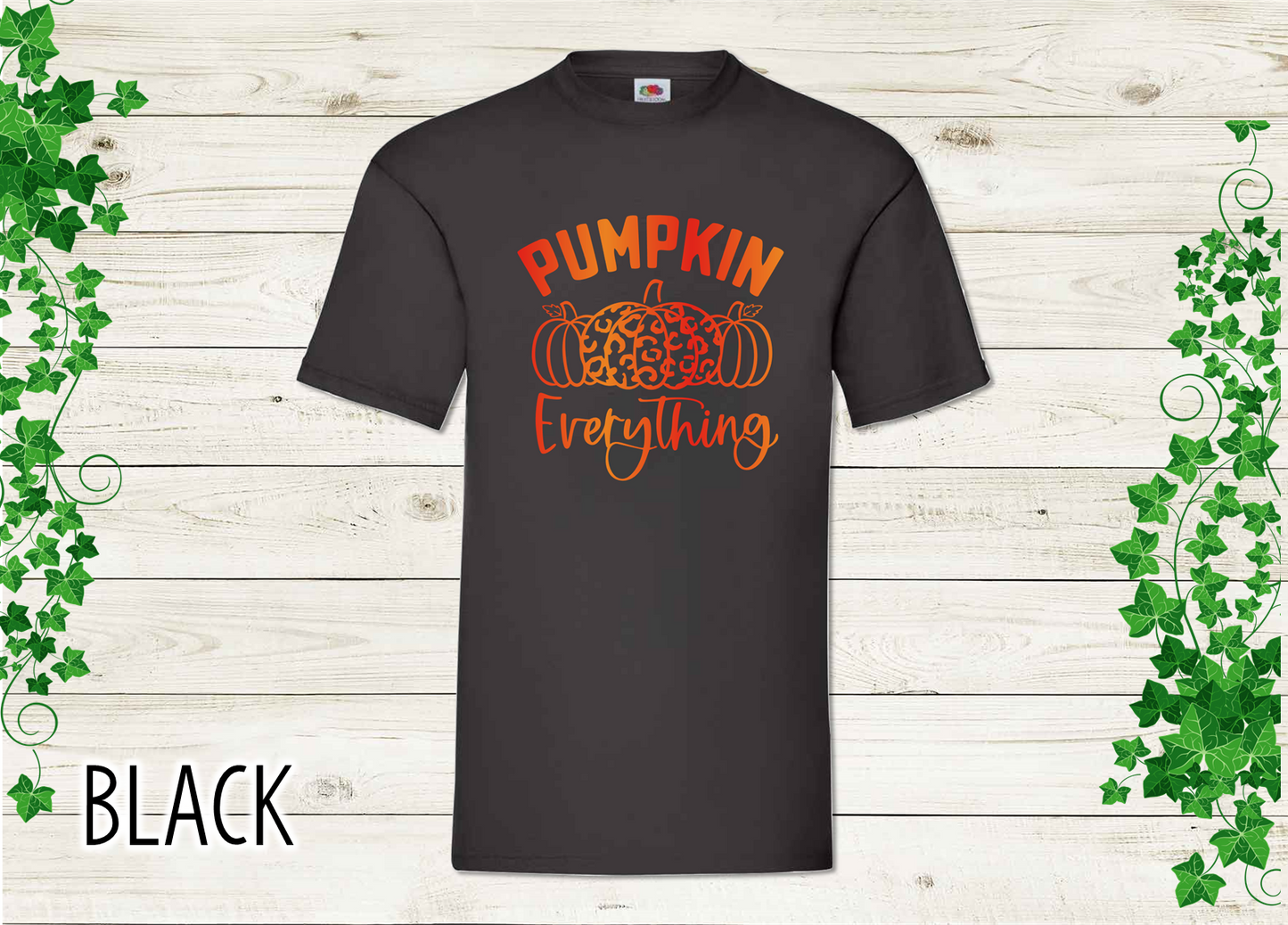 "Pumpkin Everything" T-shirt with Ombre Print