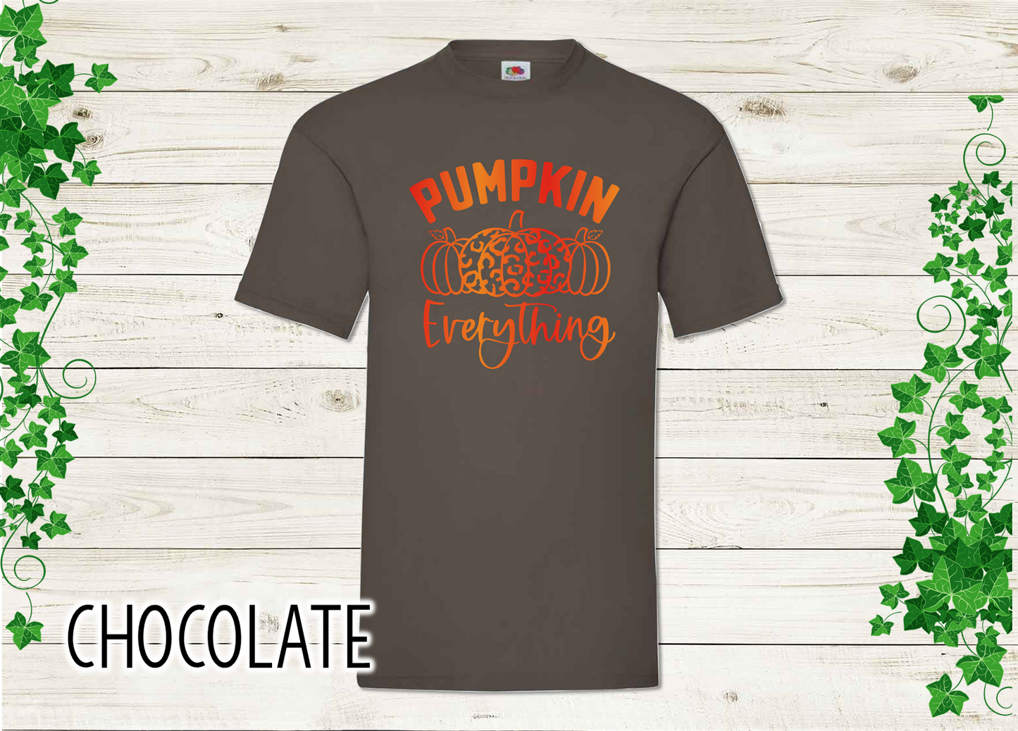 "Pumpkin Everything" T-shirt with Ombre Print