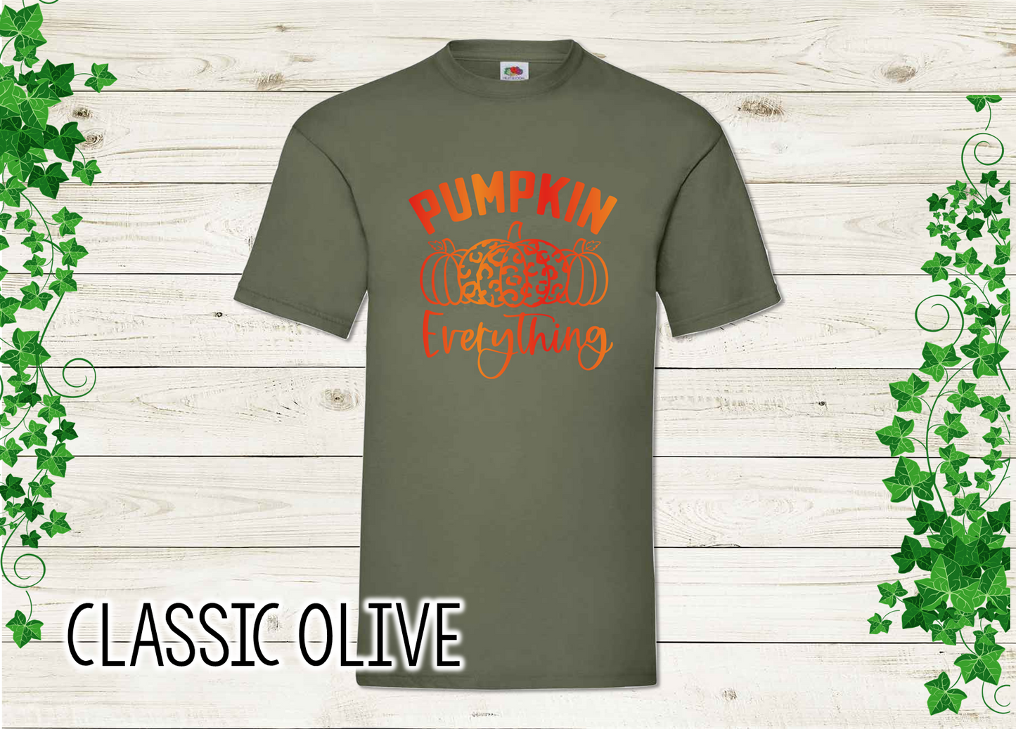 "Pumpkin Everything" T-shirt with Ombre Print