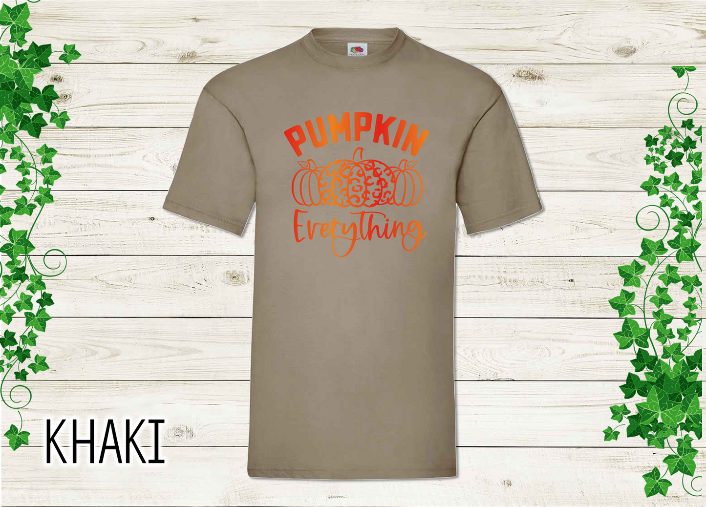 "Pumpkin Everything" T-shirt with Ombre Print