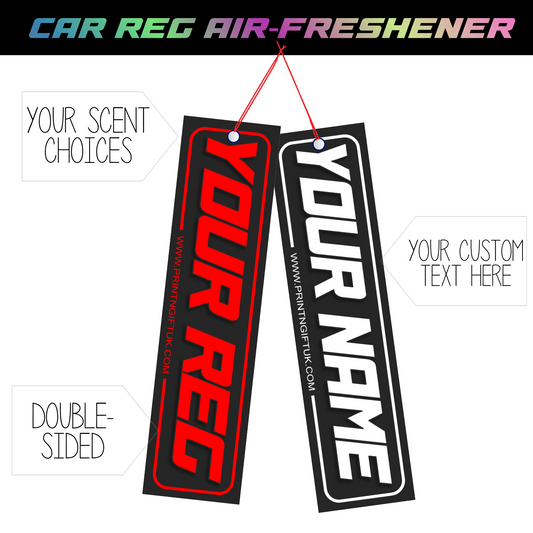 ACCC CUSTOM NUMBER PLATE AIR-FRESHENER - BLACK