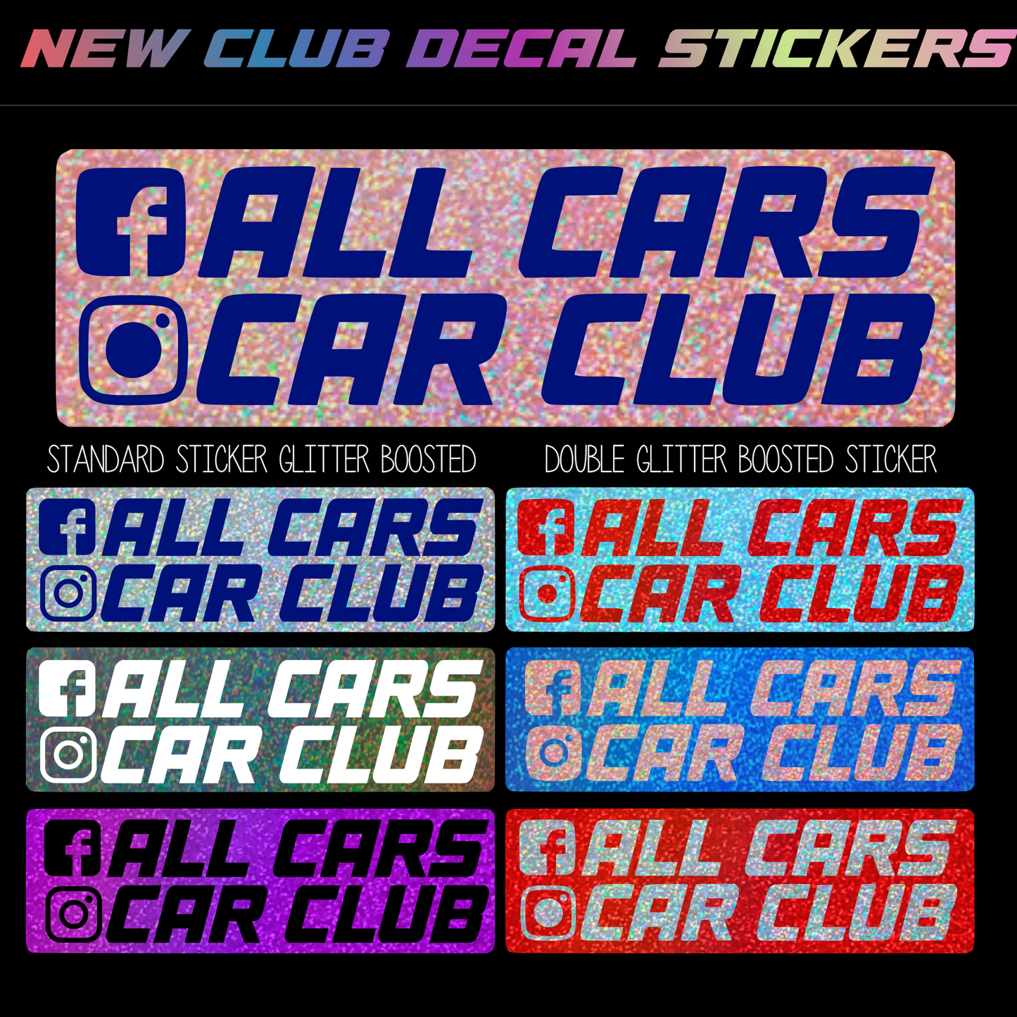 NEW: ACCC GLITTER VINYL DECAL STICKER