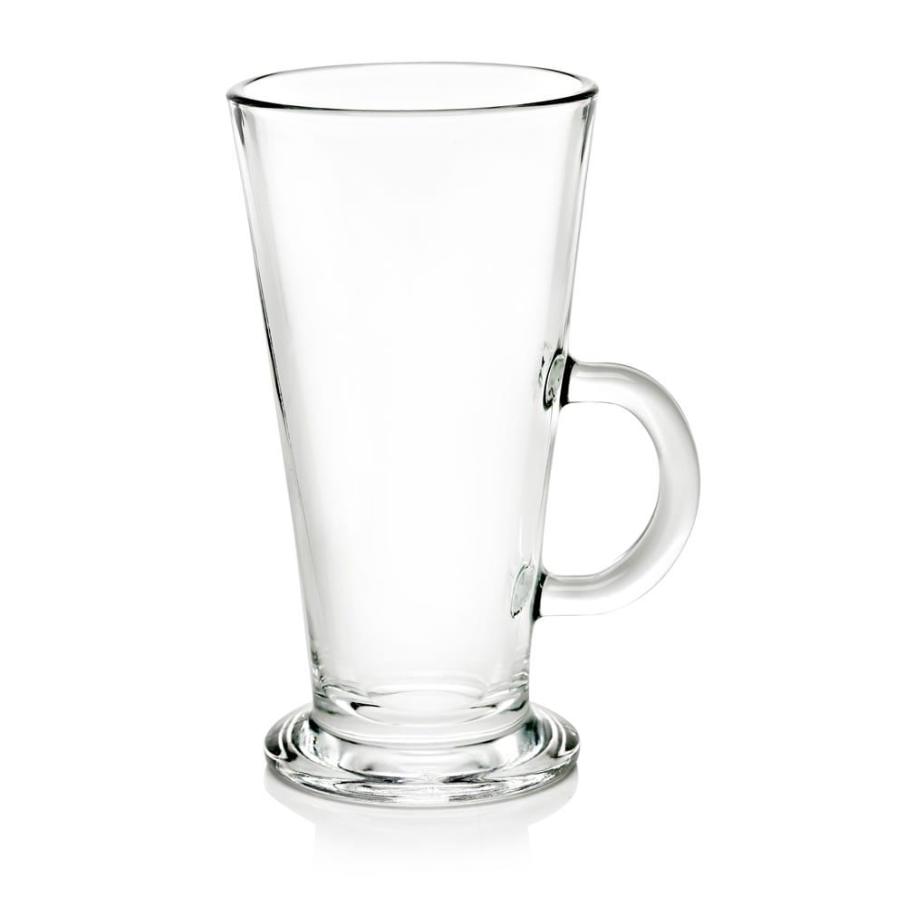 Custom Glass Coffee Mugs with Personalisation - Initial and Name or your choice of drink "Coffee Please"