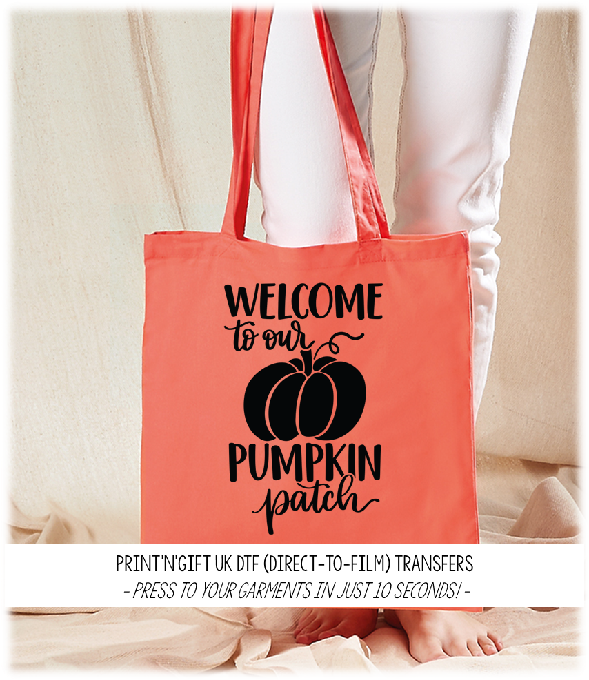 Welcome to our Pumpkin Patch DTF Transfer