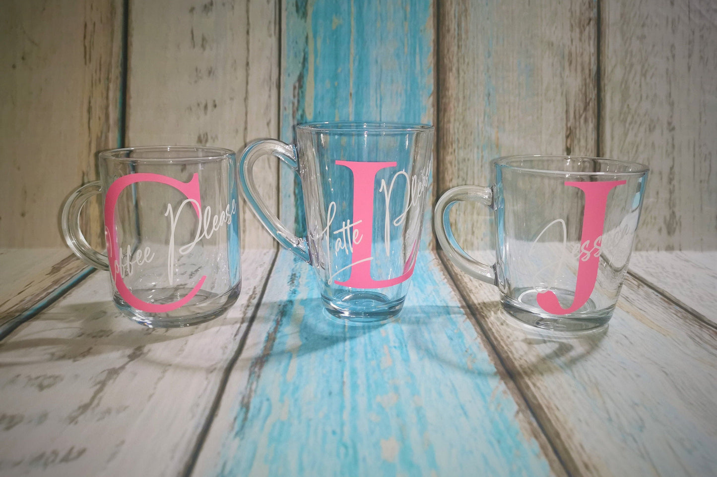 Custom "Initial & Name" Glass Mug