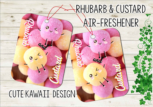 Kawaii Rhubarb & Custard Scented Air-Freshener