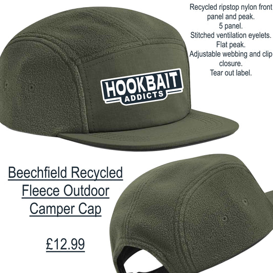 Hookbait Addicts: Recycled Fleece Outdoor Camper Cap