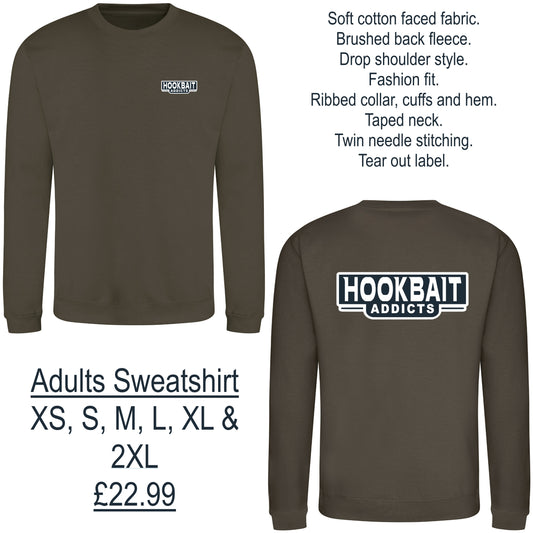 Hookbait Addicts: Adult Sweatshirt