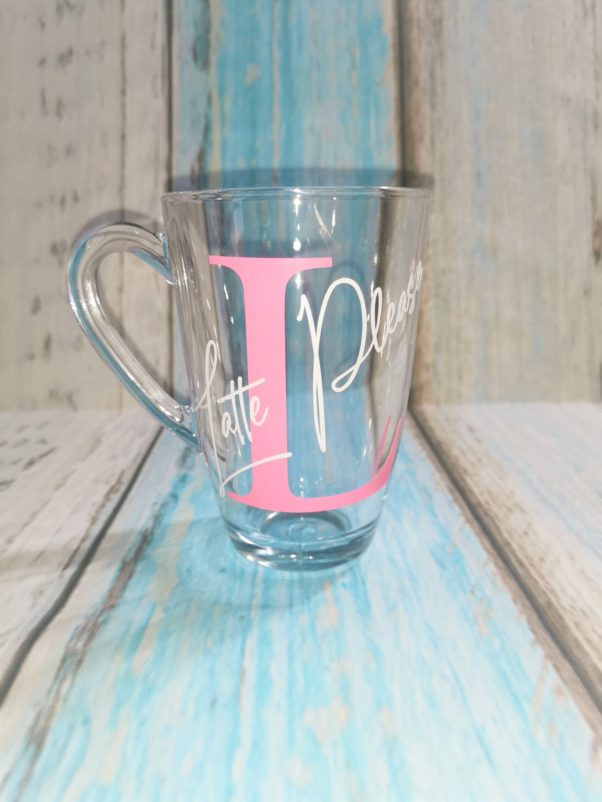 Custom Initial & Name Glass Mug – PRINT'N'GIFT UK