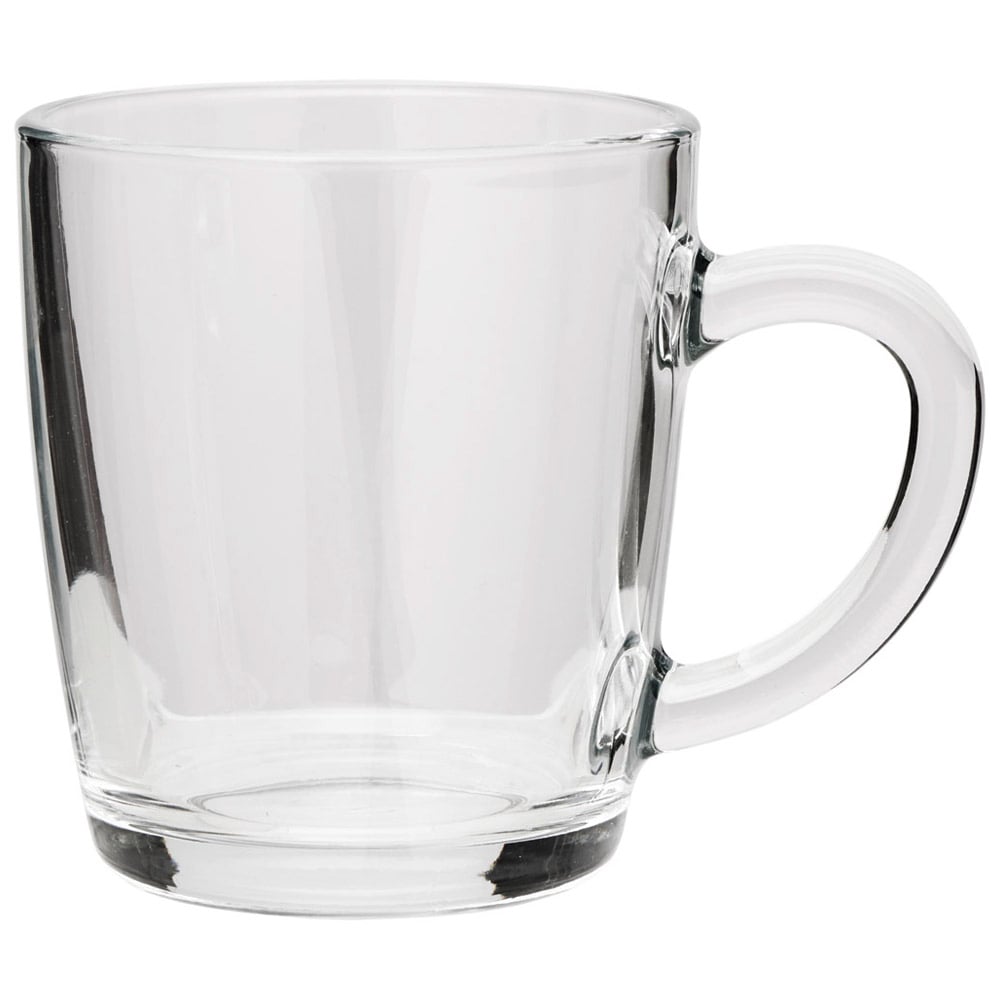Custom Glass Coffee Mugs with Personalisation - Initial and Name or your choice of drink "Coffee Please"