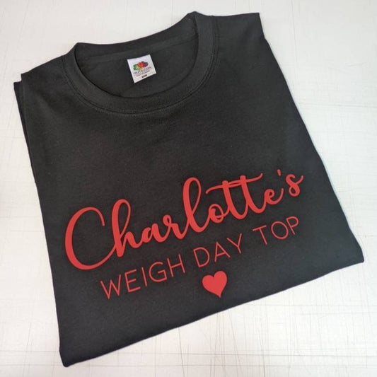 Personalised Weigh-Day T-shirt