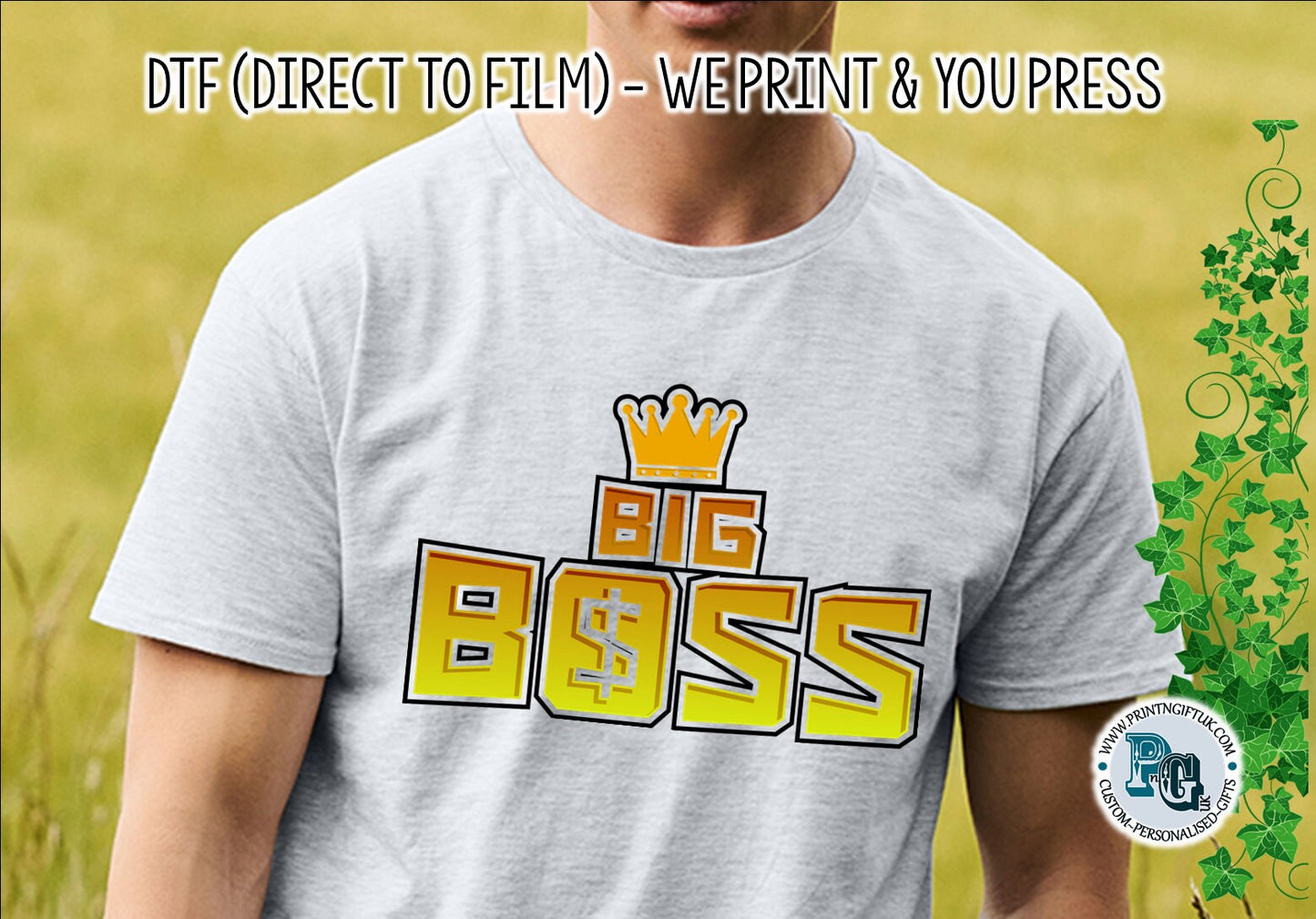 DTF Transfer: "Big Boss" Design