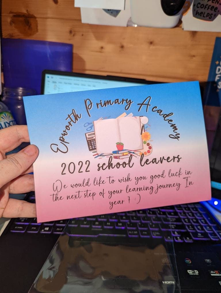A4/A5 Custom Leavers Postcards | Teacher Comments Card